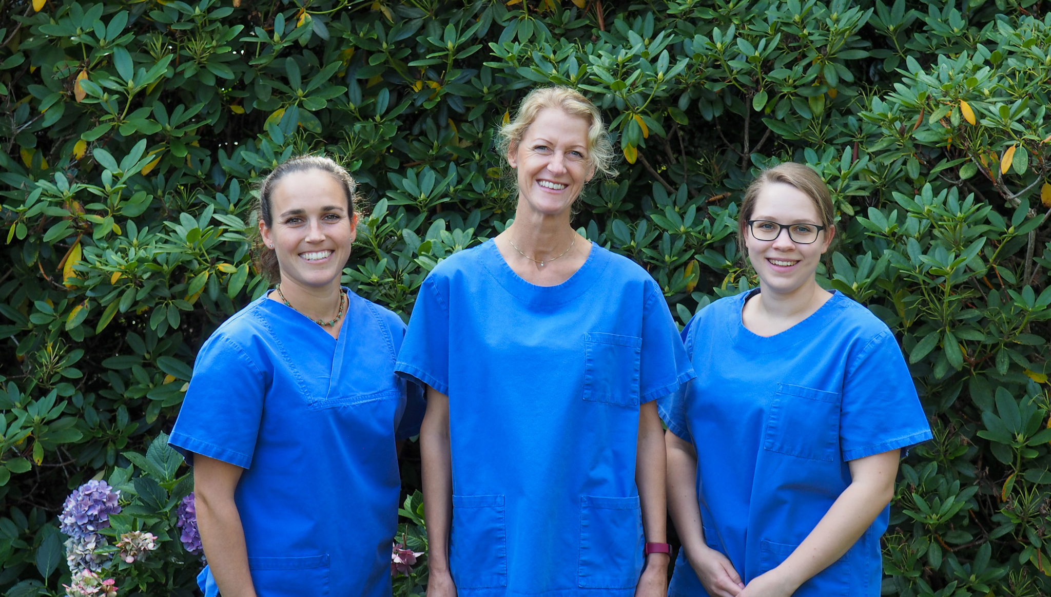 Gemeinsam für Sie da - Bei dem Praxisteam um Dörte Wiedenhöft sind Sie und Ihr Tier in den besten Händen.